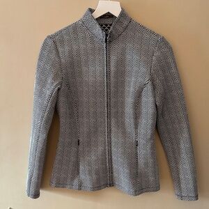 J. McLaughlin Trace Jacket Stand Collar Full Zip Jacket